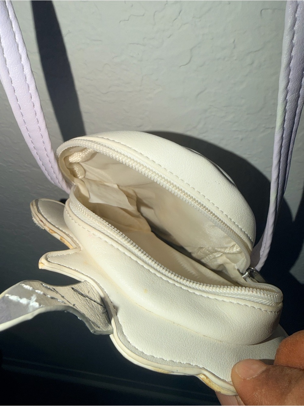 Girls Unicorn Crossbody Purse White Purple‎ Glitter - Picture 6 of 7